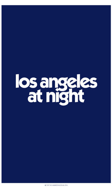 Los Angeles at Night Poster