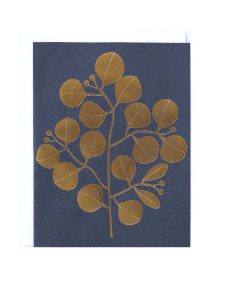Notecard Golden Leaves