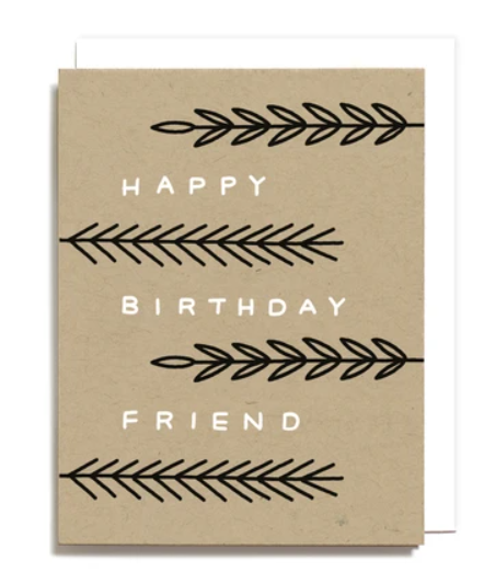 Notecard Happy Birthday Friend