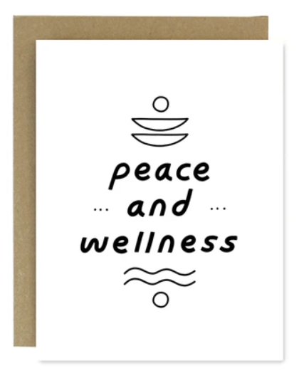 Peace and Wellness Notecard