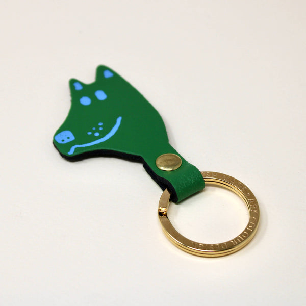 Dog Key Fob: Green