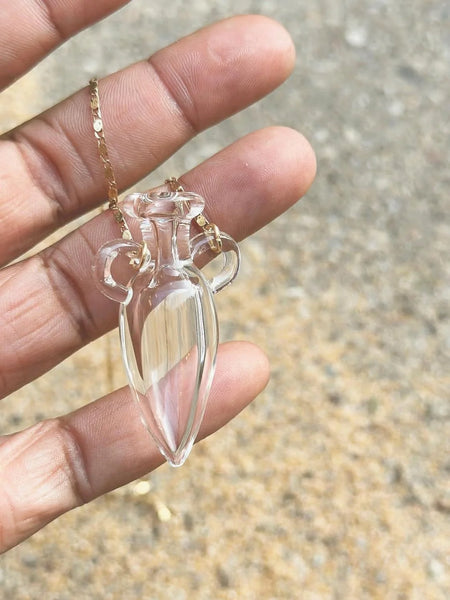 Heron and Lamb: Glass Vessel