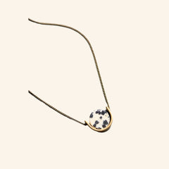 Mini dalmatian pendant necklace