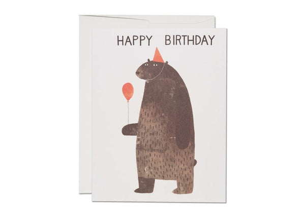 Party Bear Birthday Notecard