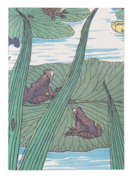 Notebook Frogs, Iris and Waterlilies
