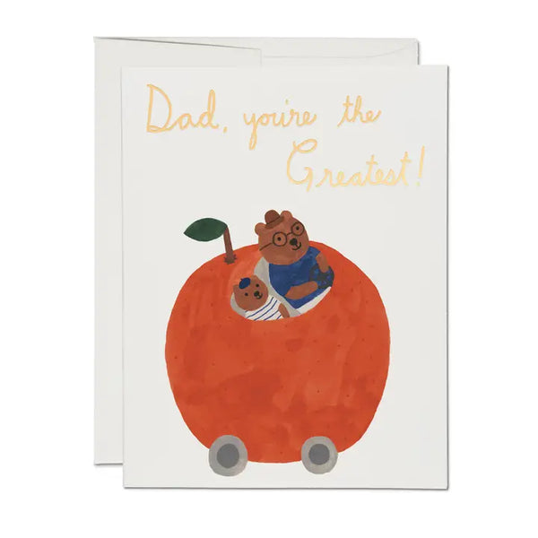 Orange Car Father's Day Notecard