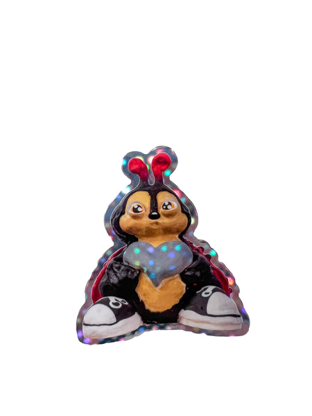 Alake Shilling:  Tender Bug with Heart on his Sleeve Sticker