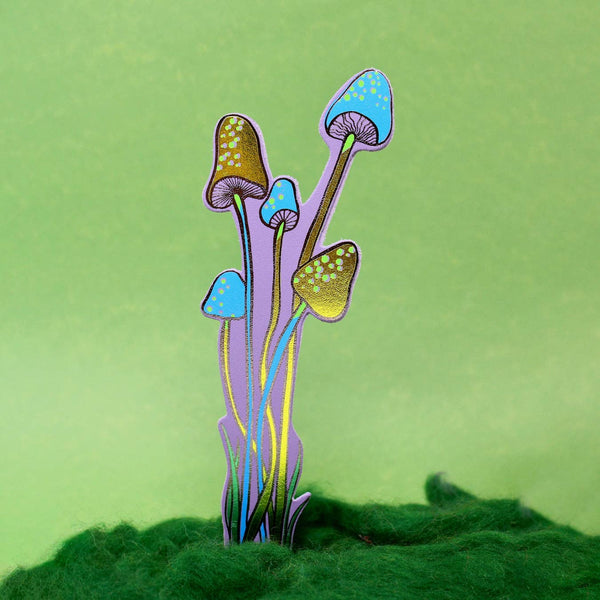 Mushroom Bookmark: Lilac