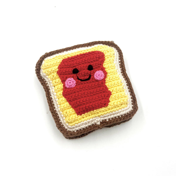 PB&J Toast Baby Rattle