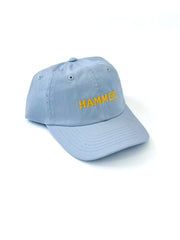 Kids Hammer Hat Light Blue with Yellow Thread