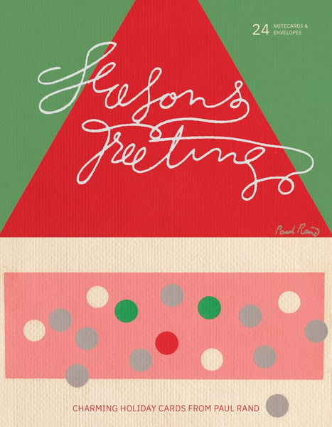 Season's Greetings: Charming Holiday Cards from Paul Rand - Set of 24