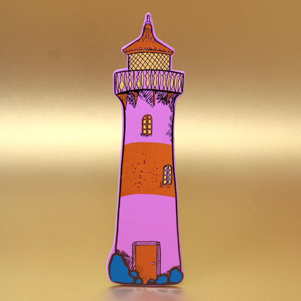 Lighthouse Bookmark: Hot Pink