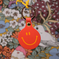 Feeling Lush Smilie Key Fob: Coral