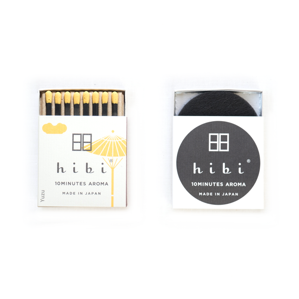 Hibi - Box of 8 Incense Matches: Yuzu