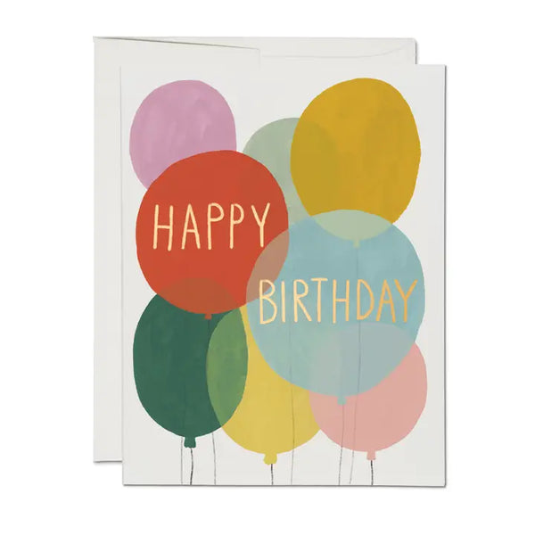 Birthday Balloons Notecard