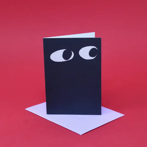 Googly Eye Mini Notecard | Black