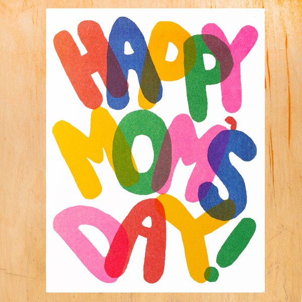MOTHER'S DAY CROOKED RISOGRAPH GREETING CARD