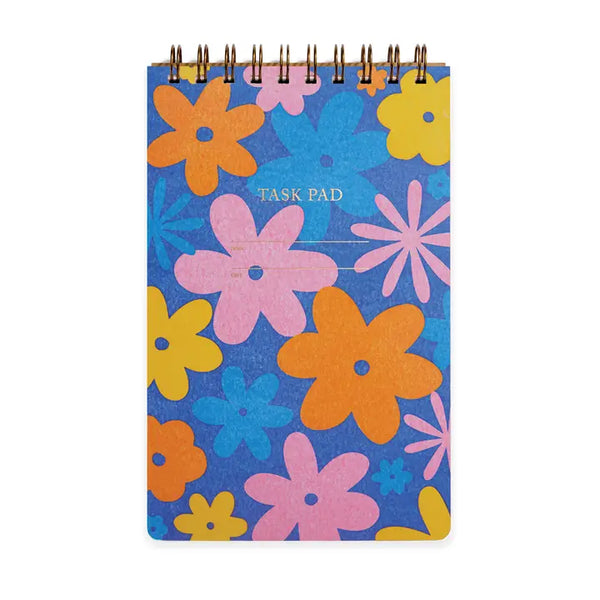Task Pad Notebook | Groovy Floral