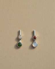 Soror Earrings with Mixed Stones
