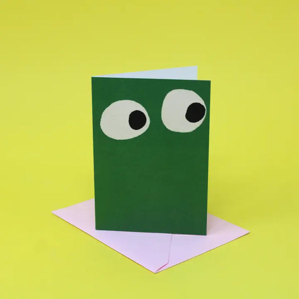 Googly Eye Mini Notecard | Green