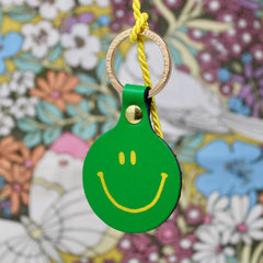 Feeling Lush Smilie Key Fob: Green