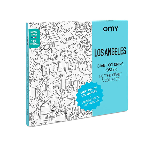 Giant Los Angeles Coloring Poster