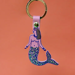 Mermaid | Pink | Key Fob Chain