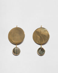 Filia Earrings in Grey Mother of Pearl