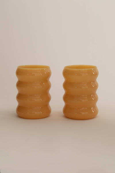 Opaque Ripple Cup Set, Topaz