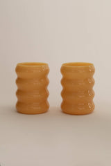 Opaque Ripple Cup Set, Topaz