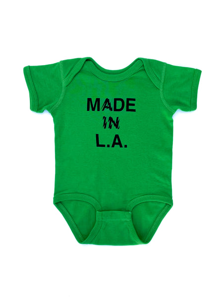 Green Onesie Made in L.A. 2025