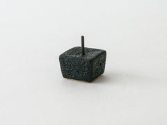 Ceramic Cubic Candle Holder - Black