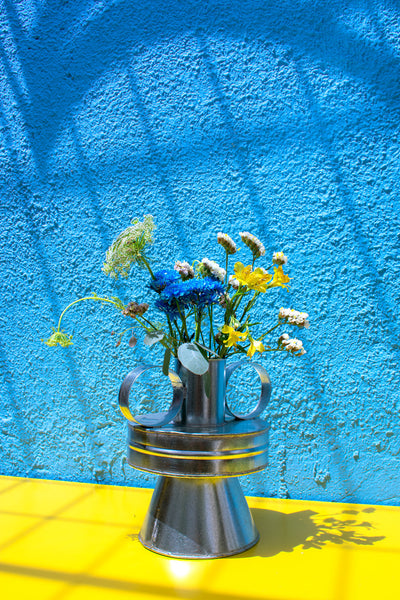 Tin Vase Aster