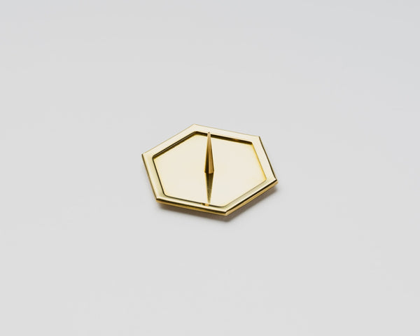 Brass Candle Stand Hexagon