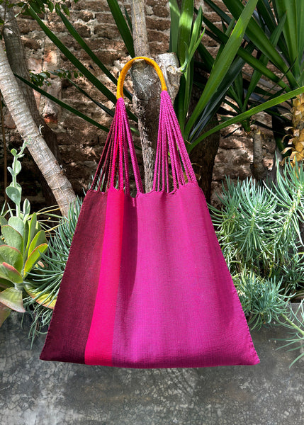 Las Rayas Tote Fuschia - Bougainvillea