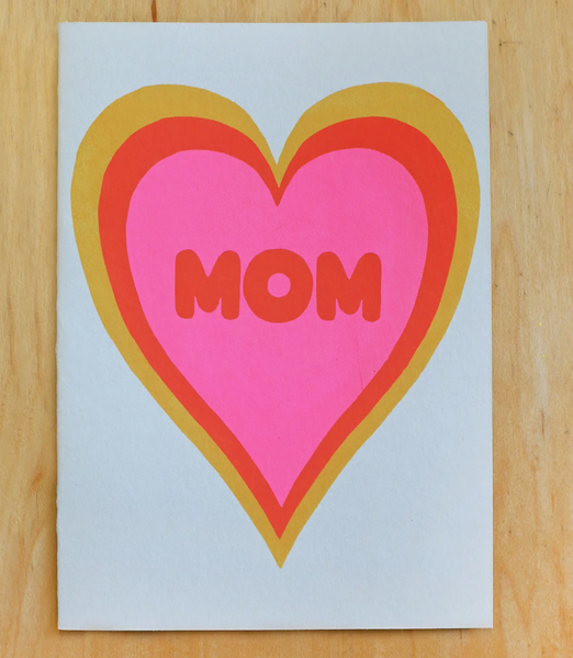 Mom Heart Shadow Notecard
