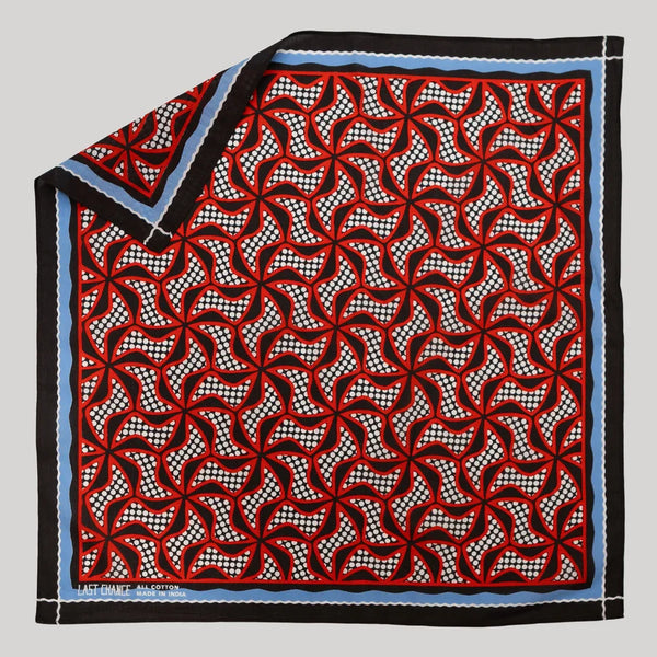 LCT: Cotton Pinwheel Bandana | Flame