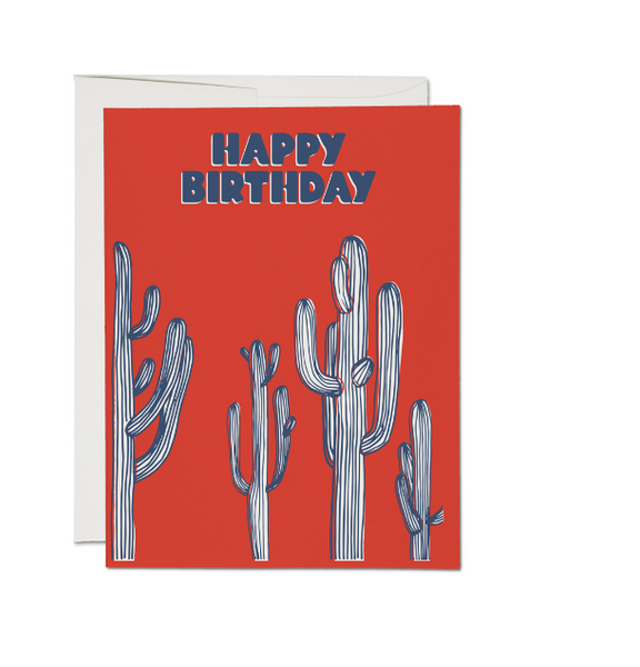 Saguaro Cactus Birthday Notecard