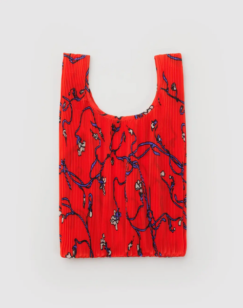 Pleated Baggu - Red Snapdragon