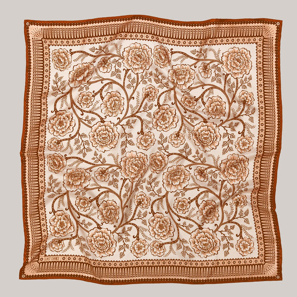 LCT: Silk Twill Large Scarf - Ramble Sandstone