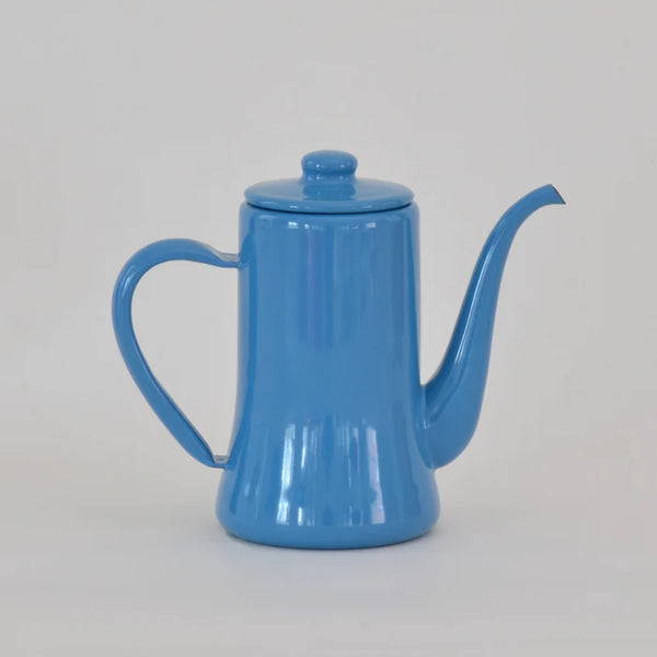 Blue Slimpot Enamel Kettle