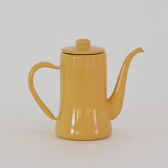 Yellow Slimpot Enamel Kettle