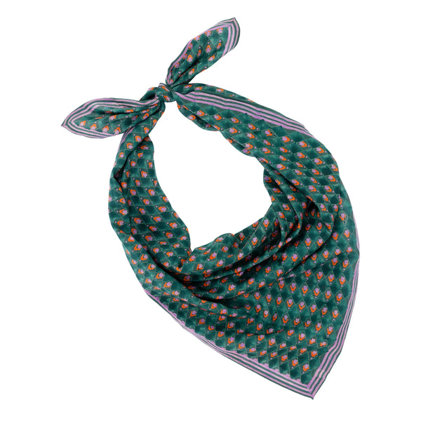 Block Shop: Juniper Tulips Square Scarf