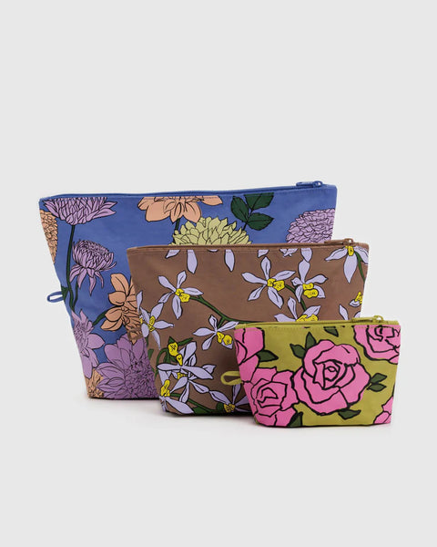 Baggu: Go Pouch Set - Garden Flowers