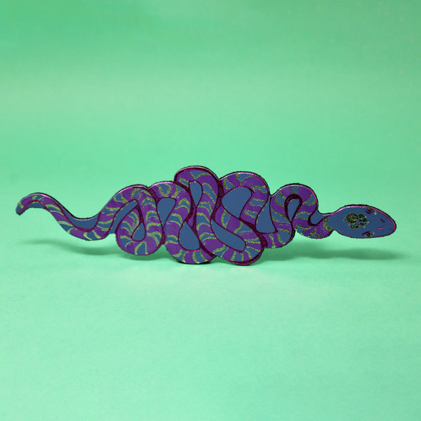 Snake Bookmark: Petrol Blue