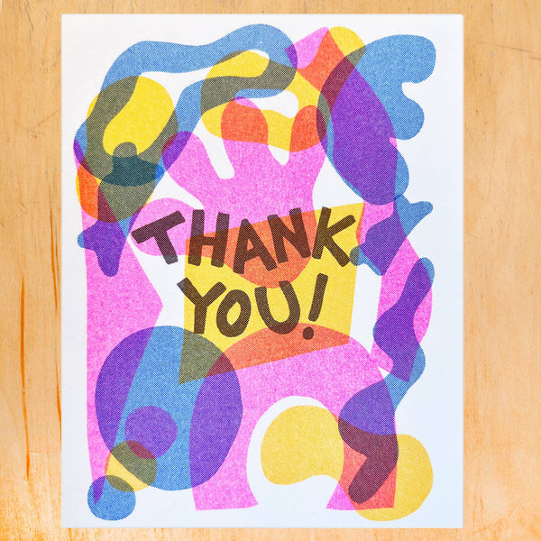 Thank you Abstract Shapes Notecard