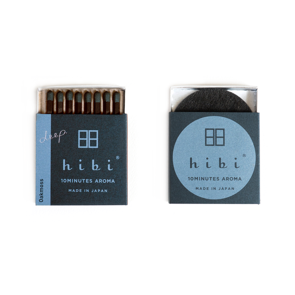 Hibi - Box of 8 Incense Matches: Oakmoss