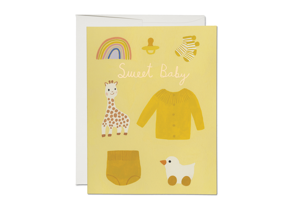 Yellow Baby Note Card