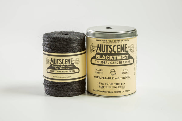 Black - Iconic Tin of Nutscene Twine- String in a tin (490ft)