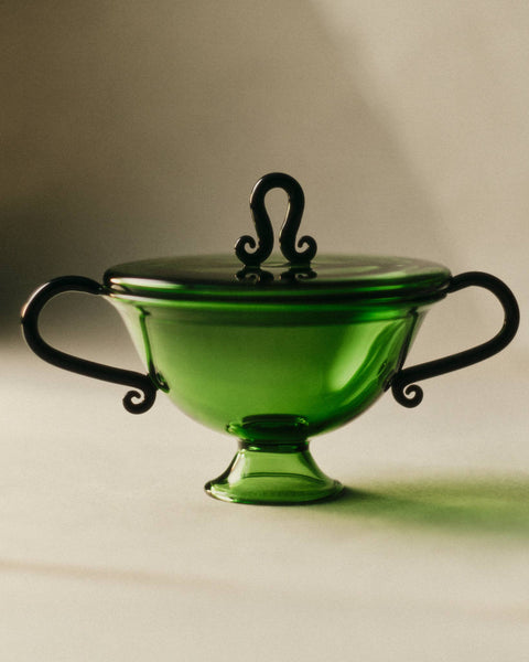 Preserves Jar, Green/Black